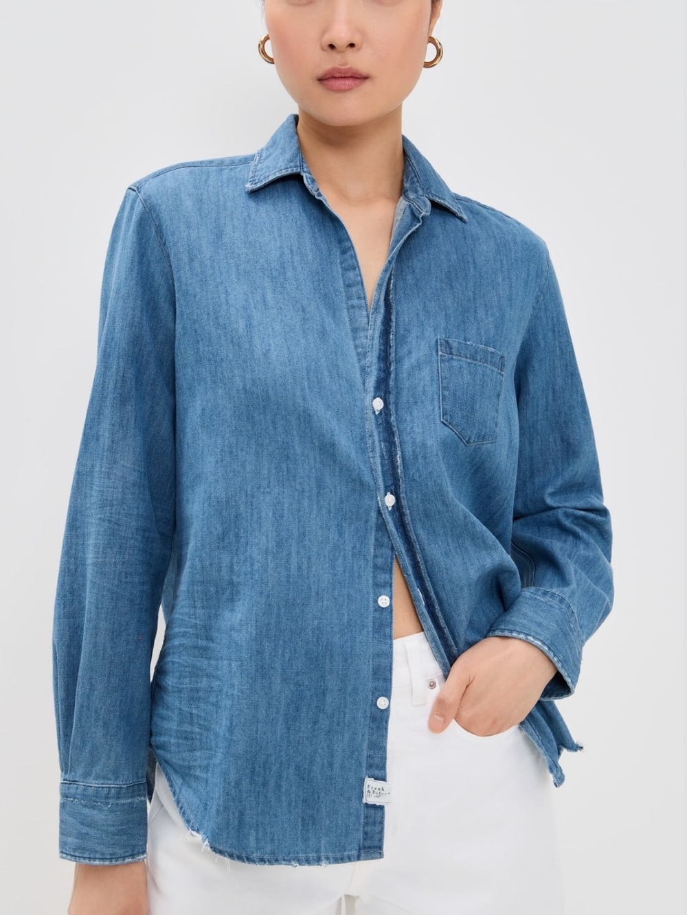 Frank and Eileen Denim Relaxed Button Down Shirt